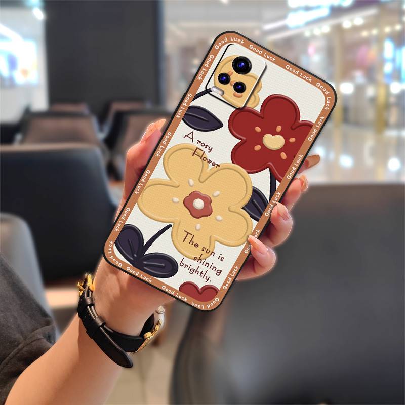 Силиконовый защитный чехол для телефона VIVO V20 Чехол с рисунком, противоударный, полностью защищающий от пыли, мягкий чехол, задняя крышка, милый ТПУ