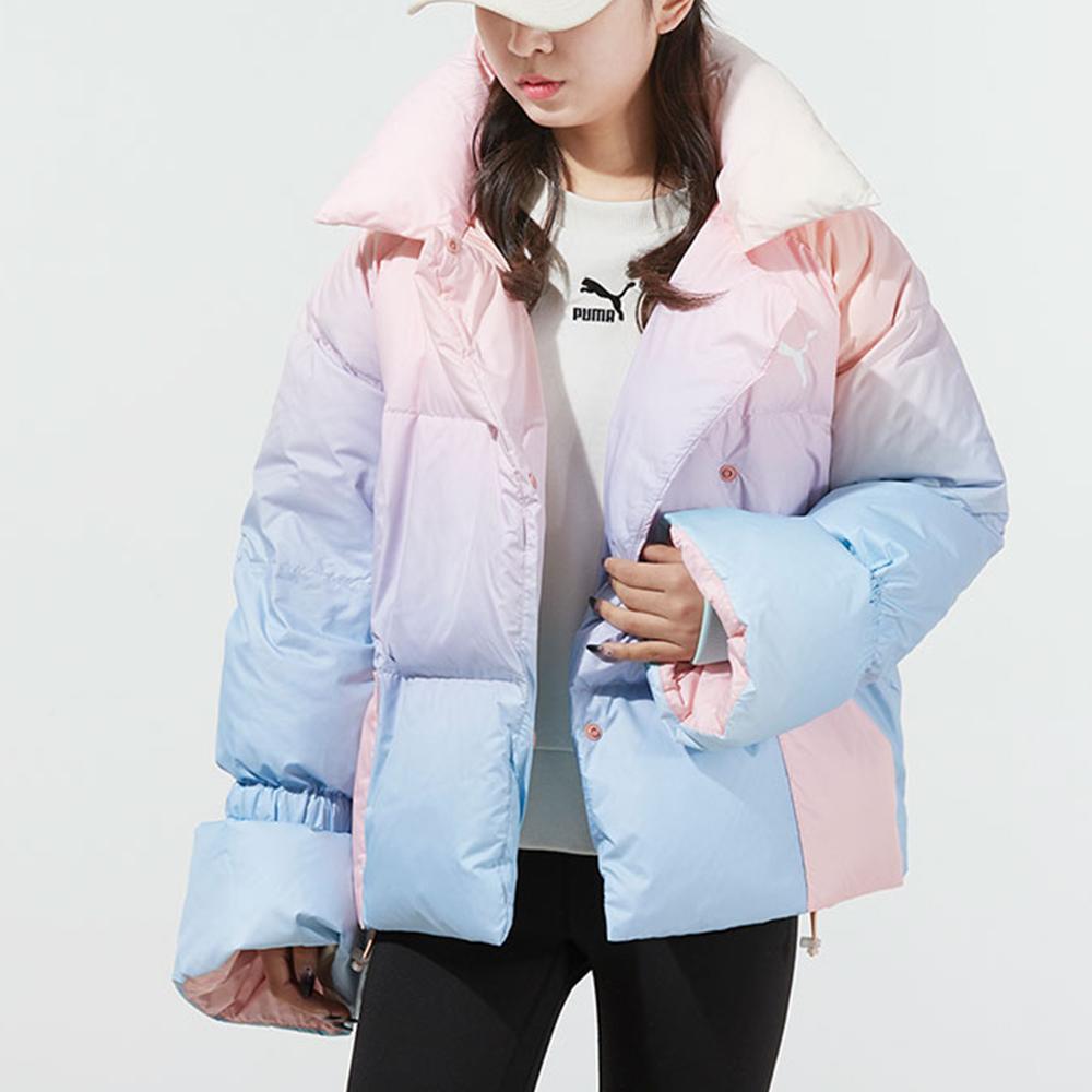 Puma Градиент свободный теплый пуховик женская верхняя одежда небесно-голубой 534415-86