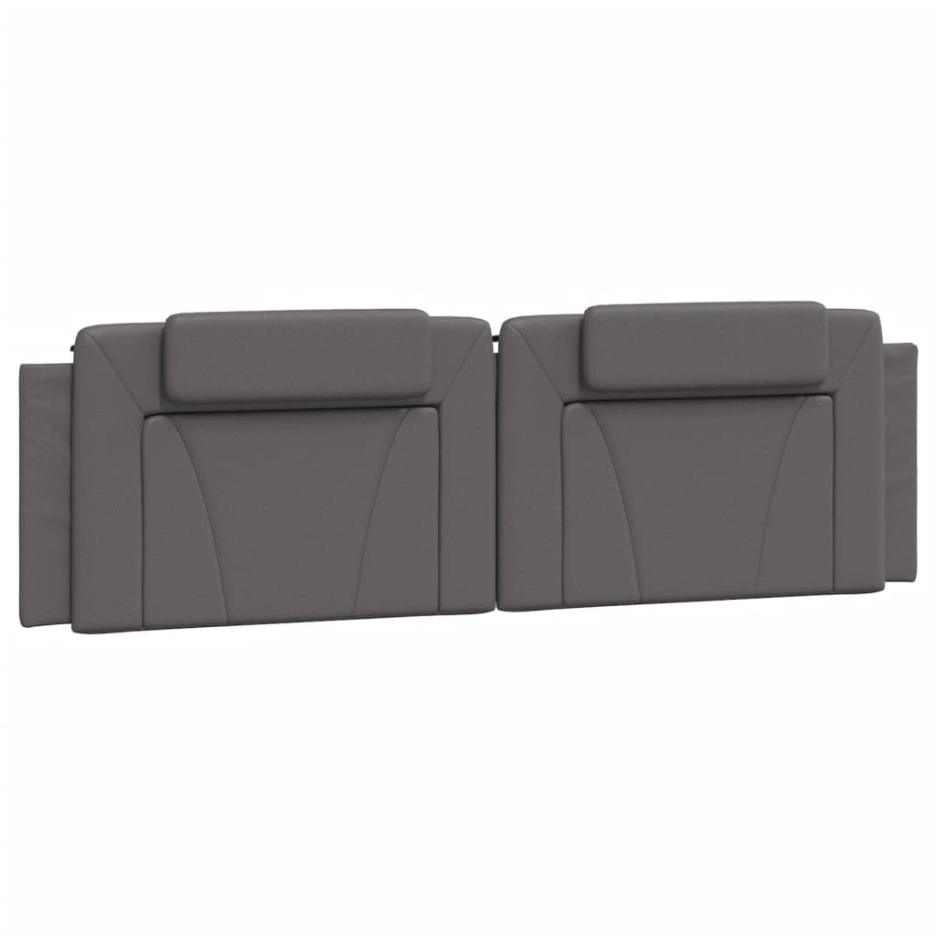 Viana Bed Frame with LED Lighting without Mattress Grey 180x200 cm