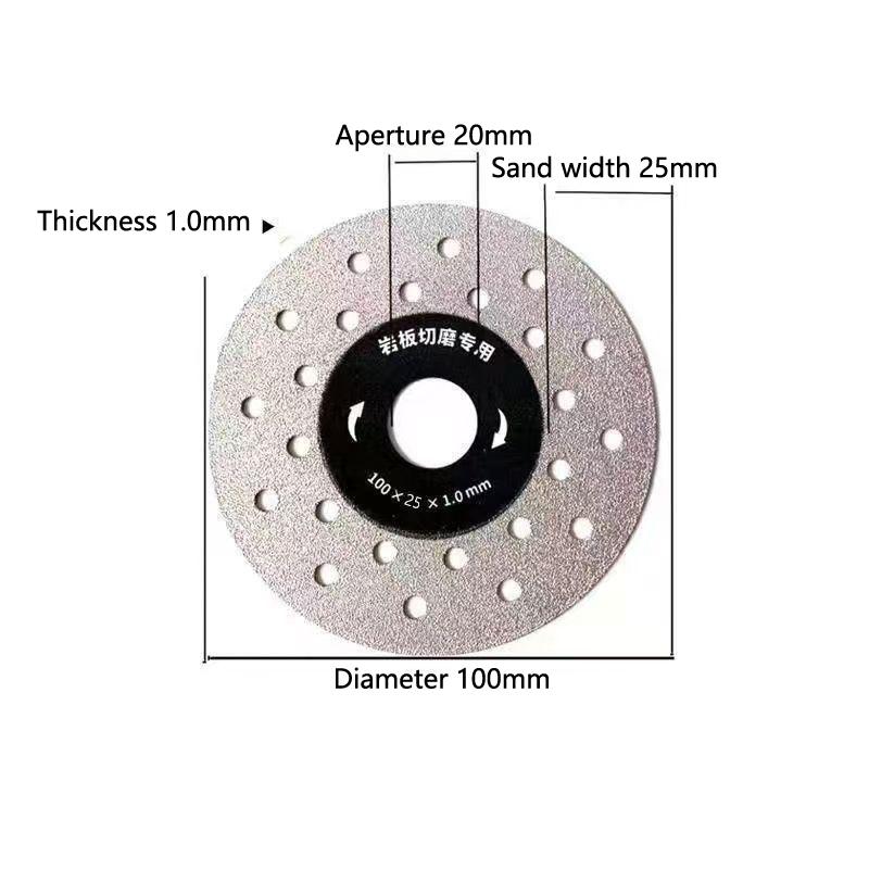 1 шт. пористый расширенный режущий диск для каменных плит 100 мм сланец плоский шлифовальный режущий диск 3,93 дюйма режущий диск для камня керамики