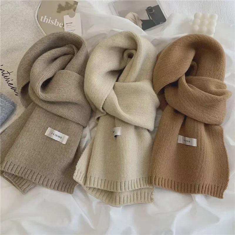 2024 Autumn/Winter High-End Versatile Soft Shawl: Warm White Neck Scarf for Couples and Students