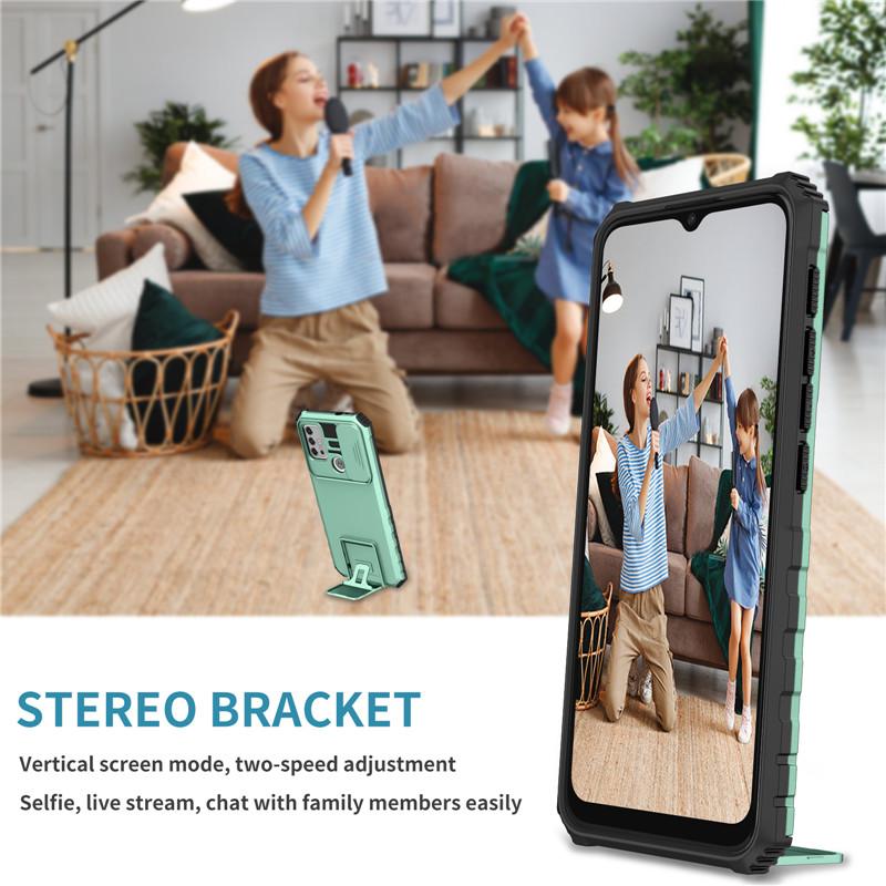 Для Motorola Moto G10 G20 G30 G50 5G G22 G42 G52 чехол-слайдер для объектива камеры чехол для Moto E20 E30 E32 подставка-держатель задняя крышка