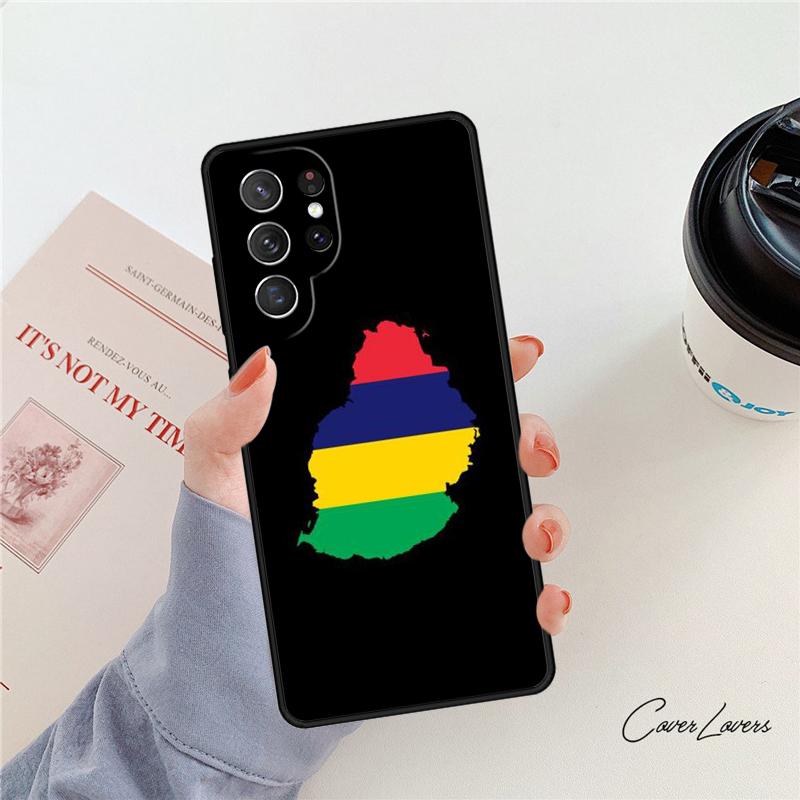 Чехол для телефона Флаг Маврикия Для Samsung Galaxy S24 S25 S23 S22 Ultra Note 10 20 Plus S20 S21 FE Чехол