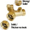 1 шт., садовый шланг Y-образный клапан, разветвитель шланга, латунный разветвитель шланга с цельной латунной ручкой, латунный Y-образный клапан 