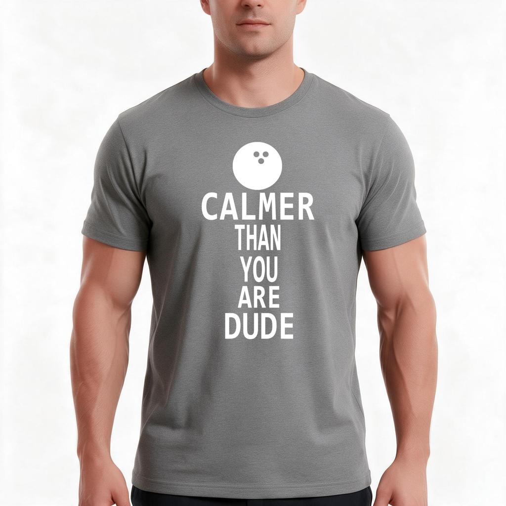 Calmer Than You Are Dude Tshirt Summer Casual Cotton Tee Oversized Streetwear Tops Vintage Graphic Print Unisex Unisex Unisex