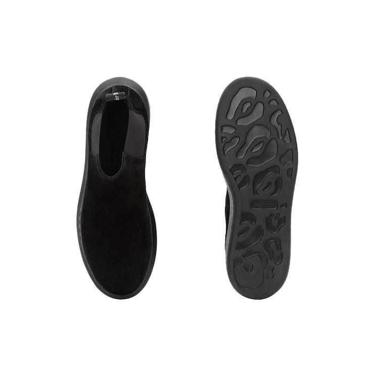 (WMNS) Alexander McQueen Hybrid Chelsea Boot 'Black Suede' Women's 586398WHXK61000