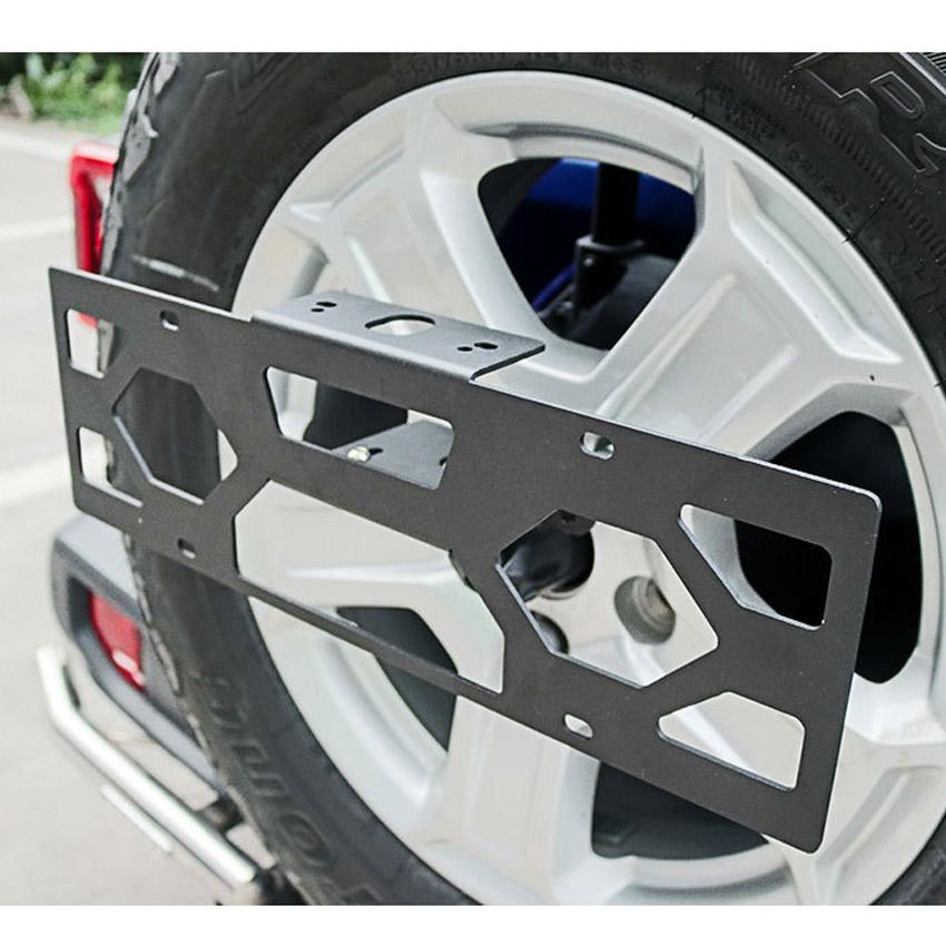 Черный кронштейн для крепления номерного знака сзади подходит для кронштейна для крепления номерных знаков Jeep Wrangler JL 2018-2024+