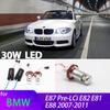 High Quality H8 LED Marker Bulbs Angel Eye Light 30W White Bulb for 1 Series E87 Pre-LCi E82 E81 E88 2007-2011