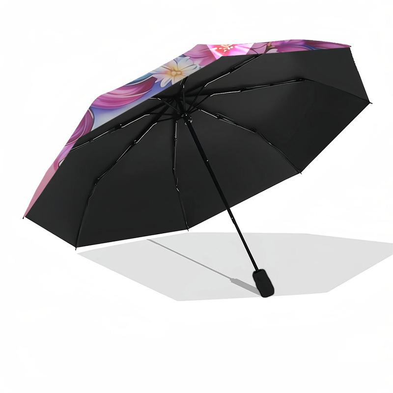 1pc Unicorn Fantasy Art Umbrella with Plastic Handle,Suitable for All Seasons Home Travel Outdoor Umbrellaptys31092