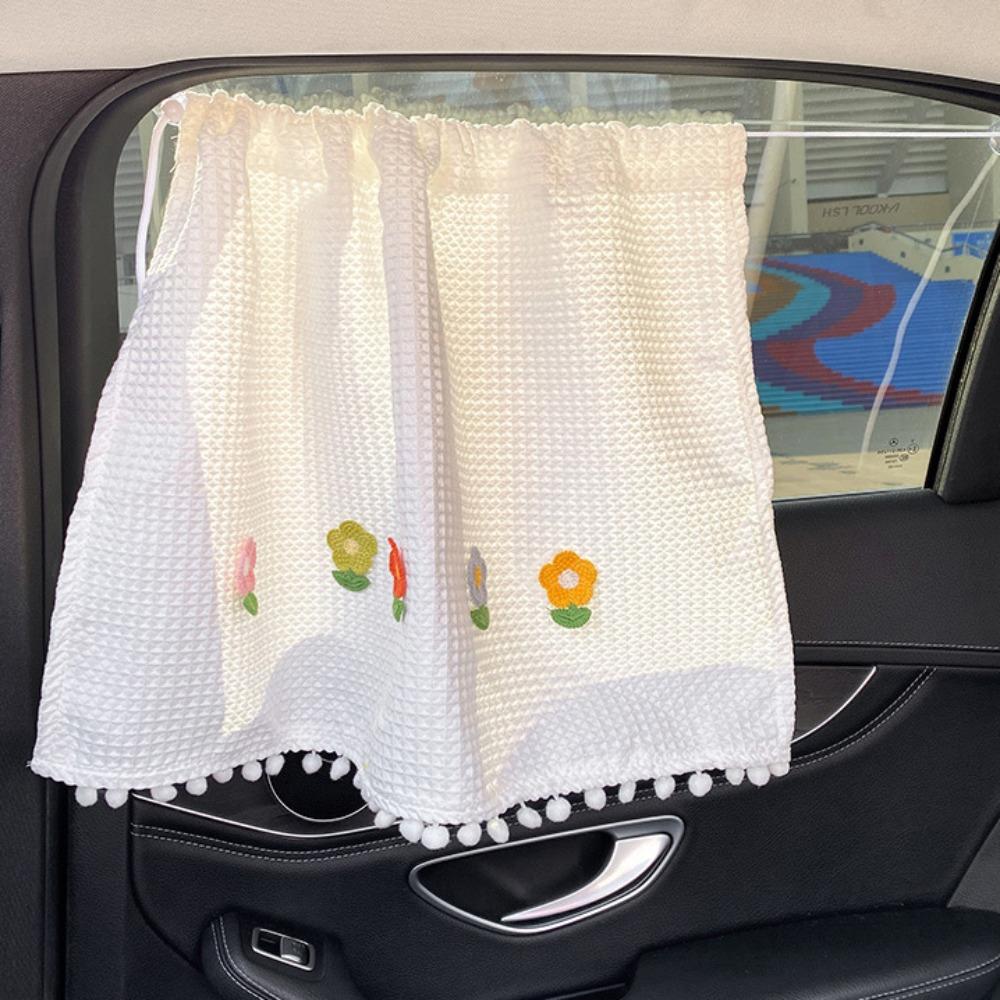 UV Protection Flower Car Blackout Curtain Car Curtain Car Bear Sliding Curtain Car Window