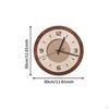 Wall Clock Hanging Art Modern Easy To Read Silent Non Ticking Home Decor Ornament