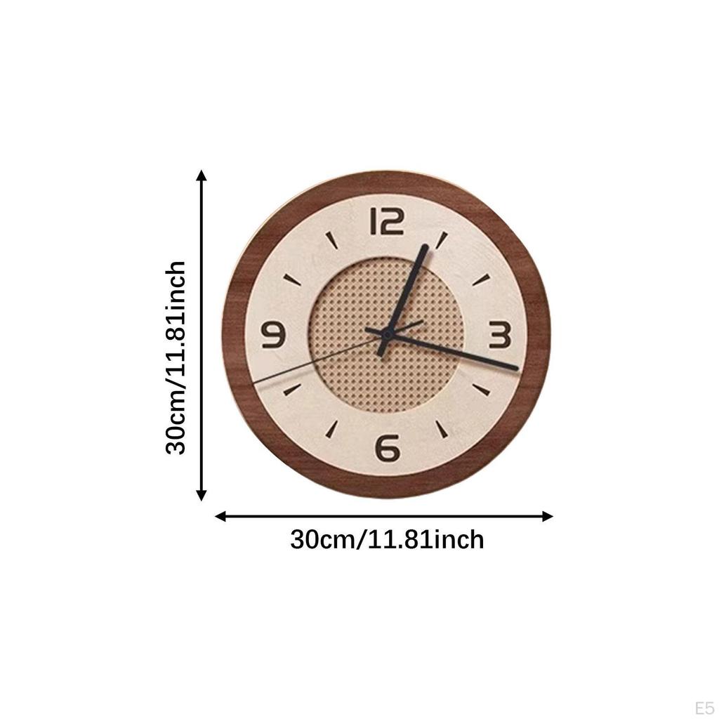 Wall Clock Hanging Art Modern Easy To Read Silent Non Ticking Home Decor Ornament