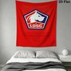 Lille OSC Wall Tapestry Aesthetic Wall Hanging Printed Fabric Blanket Decorative Tapestries for Bedroom Living Room Home Decor