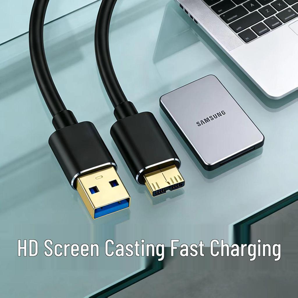 Кабель для внешнего жесткого диска USB 3.0 Micro-B, Высокоскоростная передача для дисков объемом 4 ТБ