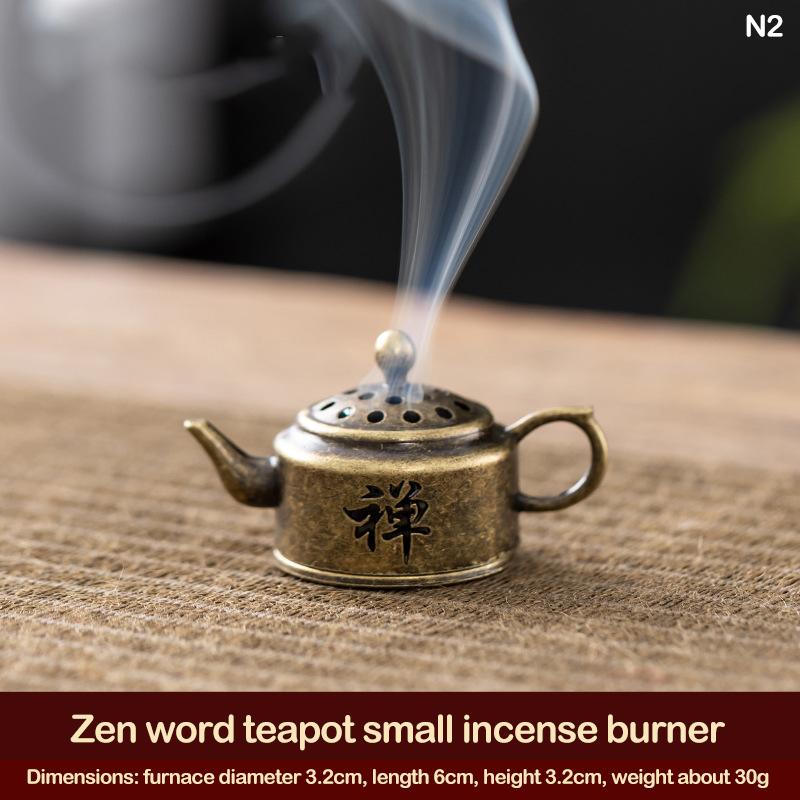 Буддийская посуда курильница лотос курильница архаичный медный сплав сандаловое дерево мебель для дома украшение для дома и офиса