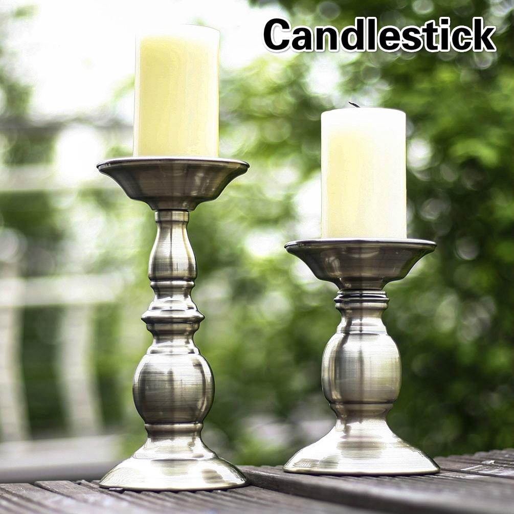 European Candle Holder Iron Candlestick Geometric Table Candlesticks Ornament for Wedding Dinner