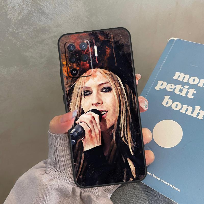 Singer Avril Lavigne Case For Oppo A98 A78 A79 A18 A38 A58 A40 A60 A80 A16 A76 A96 A15 A74 A94 A54 A17 A77 Cover