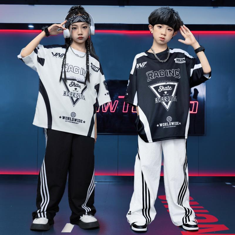 Hip Hop Kids' Fashion: Trendy Boys & Girls Dance T-Shirt for Spring/Summer
