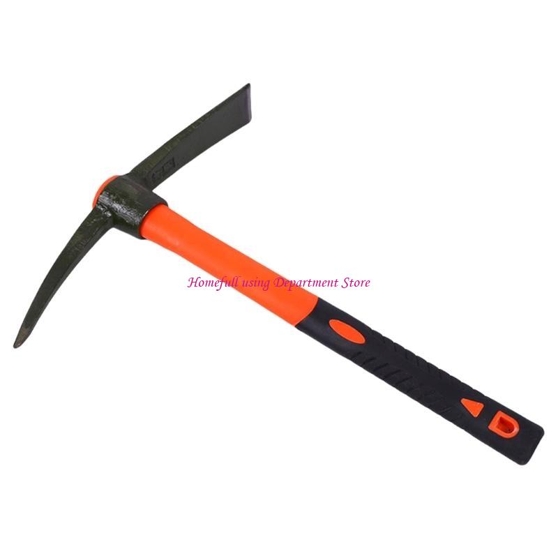 Pick Mattock with Fiber Shaft, for Camping Landscaping Farming Trail Maintenance