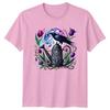 Mystical Crow Moon Garden Watering TShirt Gothic Nature Gardening Gift