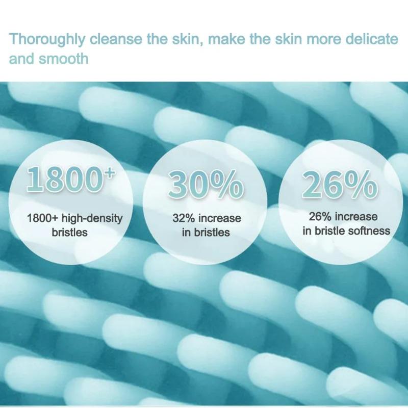 Щетка для очищения лица, инструменты для ухода за кожей лица, водостойкий силиконовый электрический звуковой очиститель, косметический массажер для лица