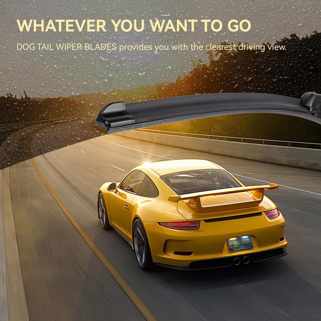 Дворники DOGTAIL 22 дюйма для Ford F150 2009-2025 F250 2009-2025 Ford Expedition 2007-2025, Всесезонная автомобильная замена Scrubblade Передние