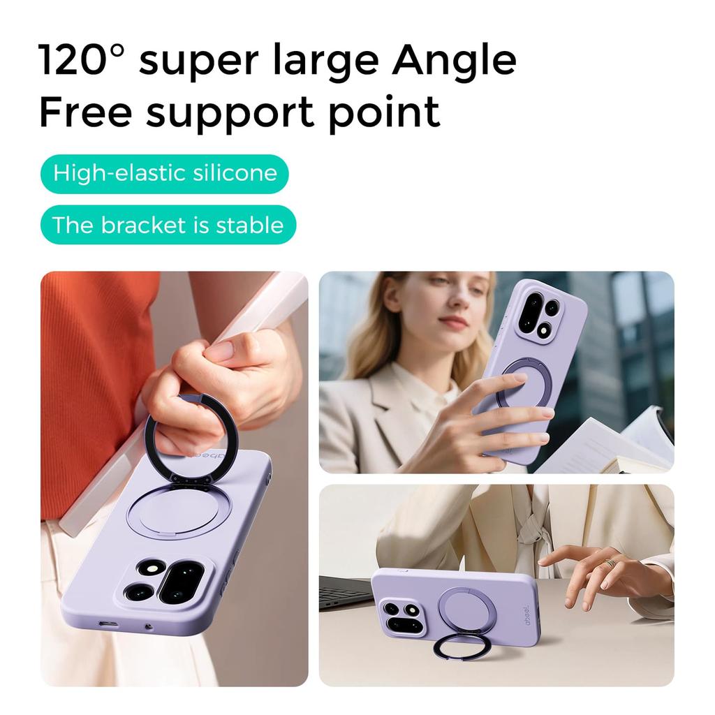 N52 Magnetic Phone Case for Oneplus 15 1+ 13T 13S Camera Lens Bumper Bracket Skin-friendly Feel Liquid Silicone Protective Cover