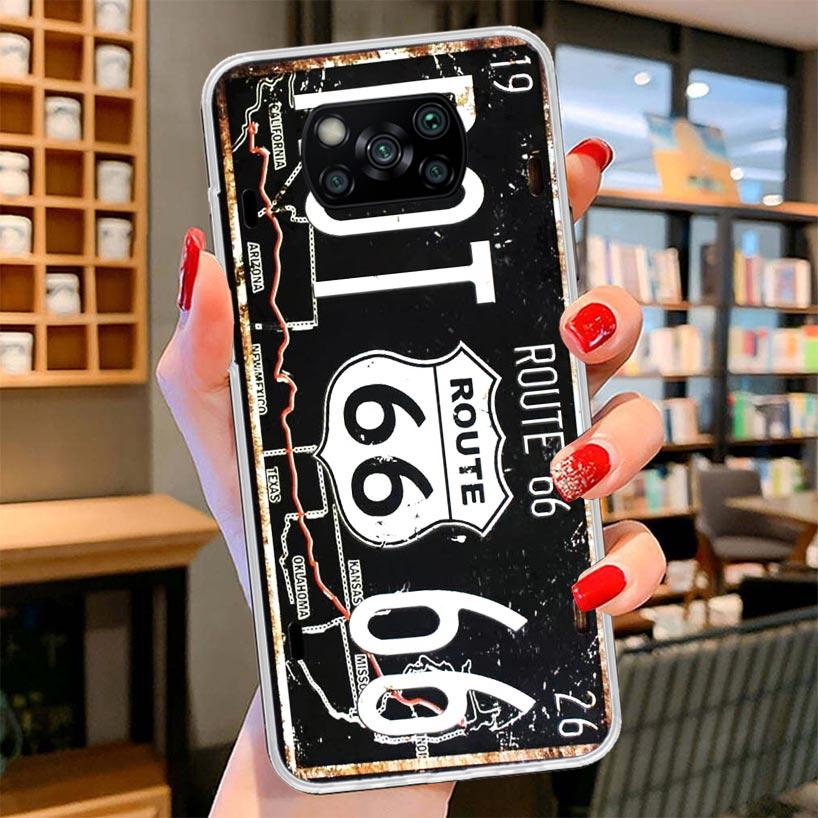 License New York Plate Number Cover Phone Case For Xiaomi Poco F7 Ultra X7 X6 X5 Pro M7 Redmi 15C 15 13C 13 12C 12 10C 10 9A 9C