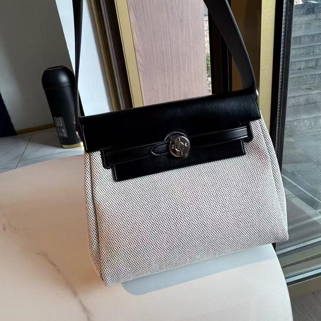 Cross Border 2025 / New Casual Versatile Canvas Square Bag Tote Bag MINI Cross Shoulder Single Shoulder Women's Bag Good Quality