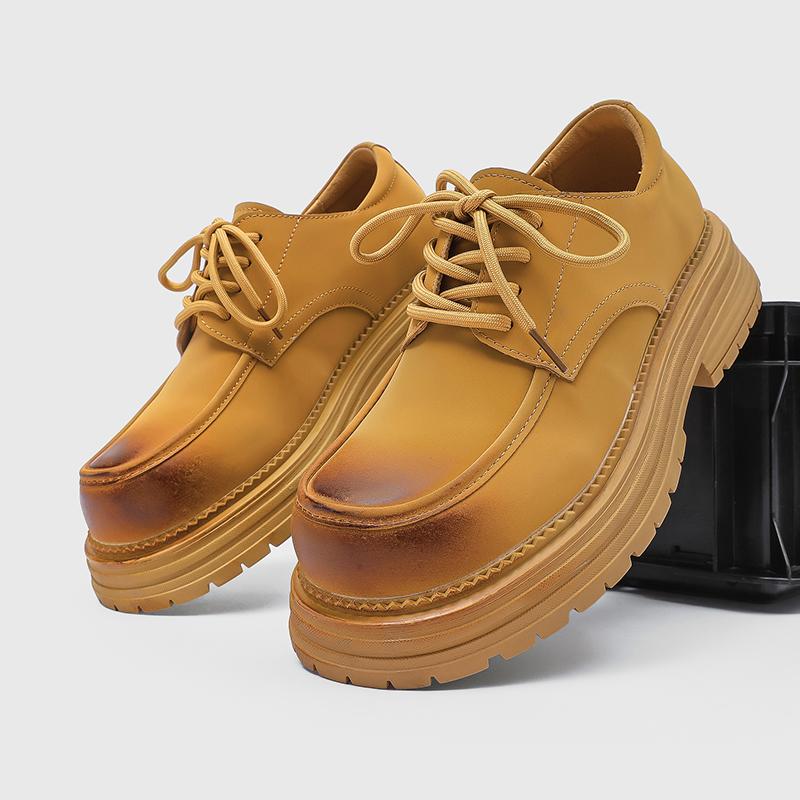 Модная Стильная Повседневная Кожаная Обувь Классическая Мужская Повседневная Обувь Бизнес Бренд Мужская Формальная Обувь Толстая Подошва Мужские Оксфорды