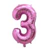 Pink Aluminum Film Balloon 32inch Inflatable Gifts Number Balloons  Theme Birthday Party