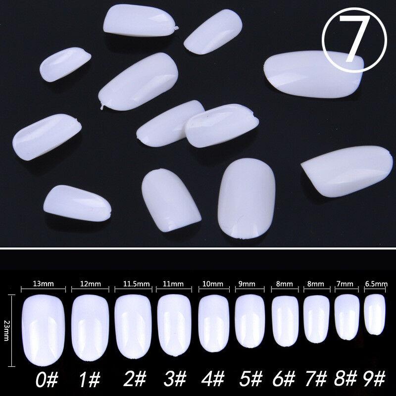 600 шт. средней длины с полным покрытием квадратные короткие круглые накладные ногти для дизайна ногтей