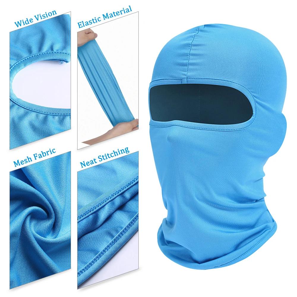Summer Balaclava Biking Caps Sport Full Face Cover Bicycle Motorcycle Sunscreen Wind Resistant Dust Resistant Tactical Hiking Neck Gaiter