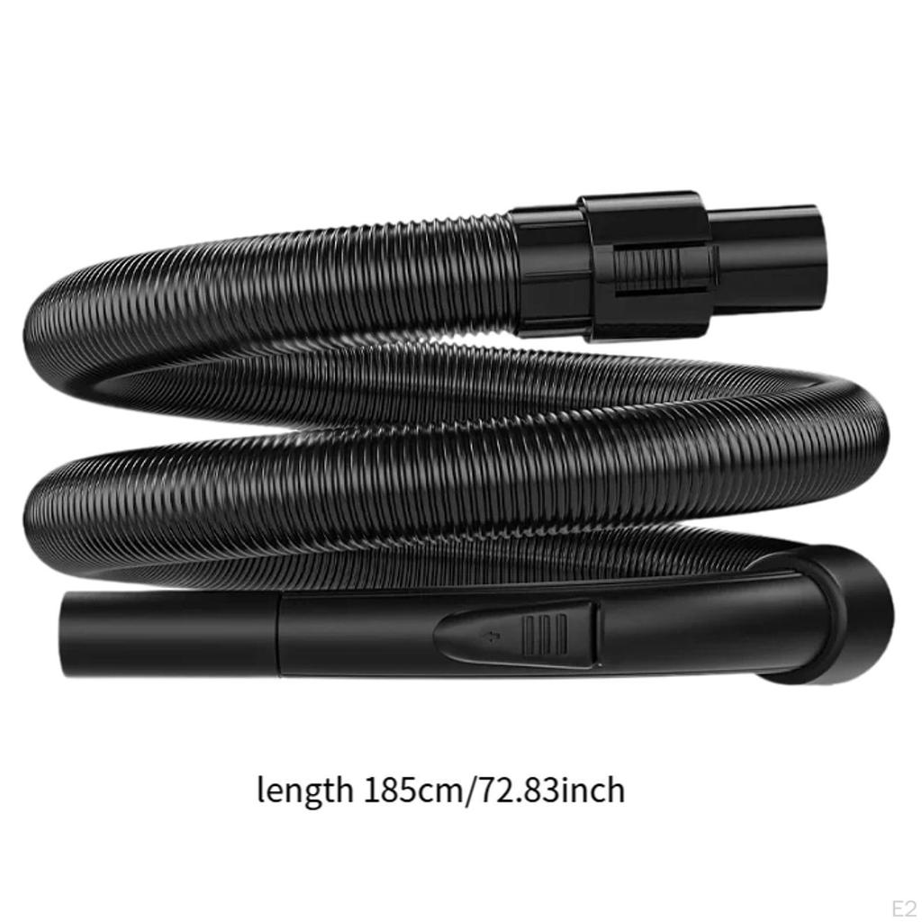 Vacuum Hose with Fittings, Flexible 1.85M Dust Collection Hose, Extension Pipe Kit for