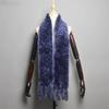 Winter Women'S Long Fur Scarf Is The First Choice For Warmth, With An Extended Rabbit Skin Scarf