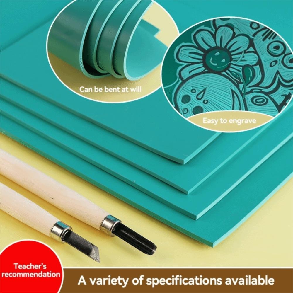 a5/A4/8K Linoleum Carving Rubber Block Engraving Sheet Printing Board Plate Printmaking Art
