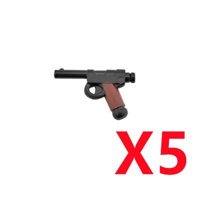 MOC Двухцветные Строительные Блоки Оружия Фигурки Солдат Пистолет M1911 Меч Топор Лопата Компьютер Метательное Противотанковое Военные Блоки Игрушки