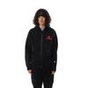 Champion Basic Long Sleeve Zip Hooded Sweatshirt with Script Men's Fleece-Lined Logo, Black, C3-Z107