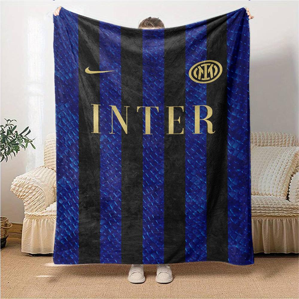 Inter Milan Champions Blankets Flannel Printed Breathable Warm Throw Blanket for Home Office Bedspreads 0708a2