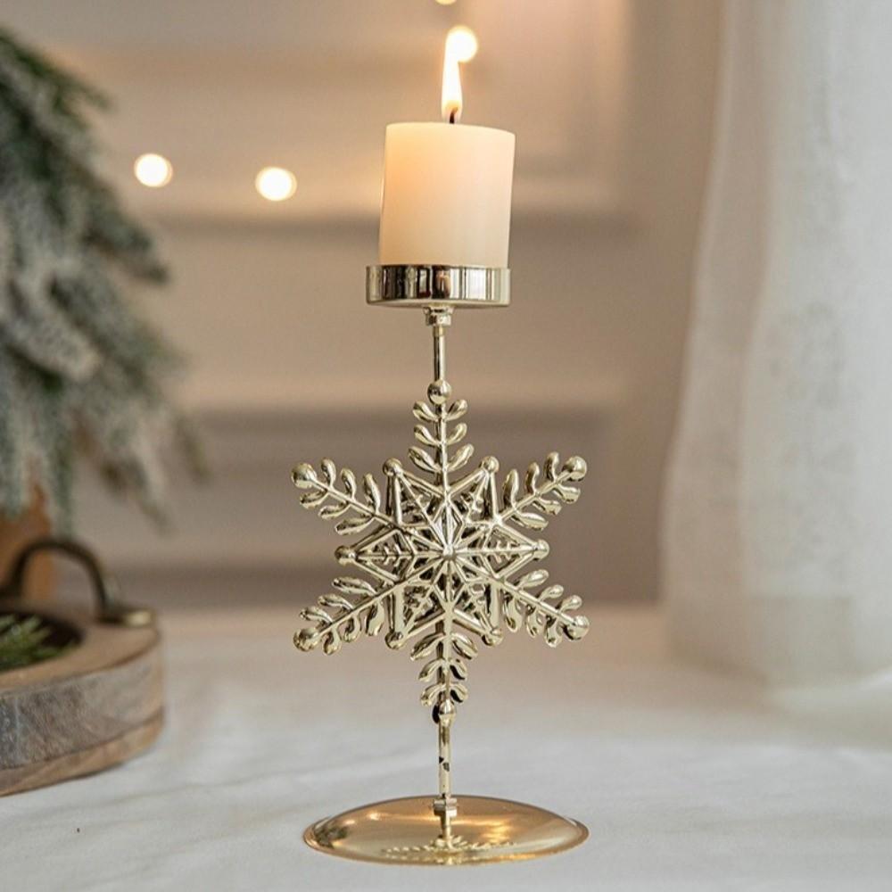 Iron Candlestick Stand Hollow Out Candle Stand New Metal Candle Holder  Window Decor