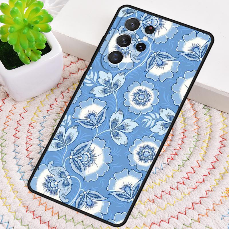 Хохломский русский узор Цветок мягкий чехол для телефона для Samsung Galaxy note 10 pro S26 S25 S24 S23 S22 S21 Plus Ultra