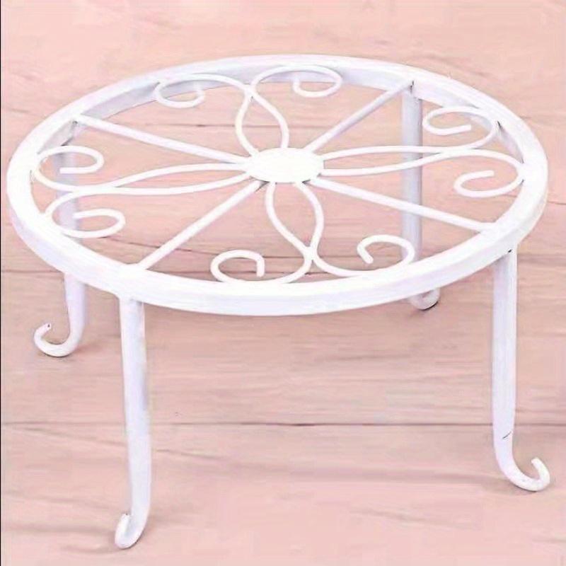 1 шт. Подставка для растений. Прочная подставка для цветочного горшка, держатель стойки для растений. Нержавеющая металлическая круглая полка для помещений, внутреннего и наружного двора, садов.