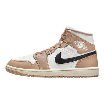 Женские кроссовки Air 1 Mid Desert Tan Sail Black BQ6472-103