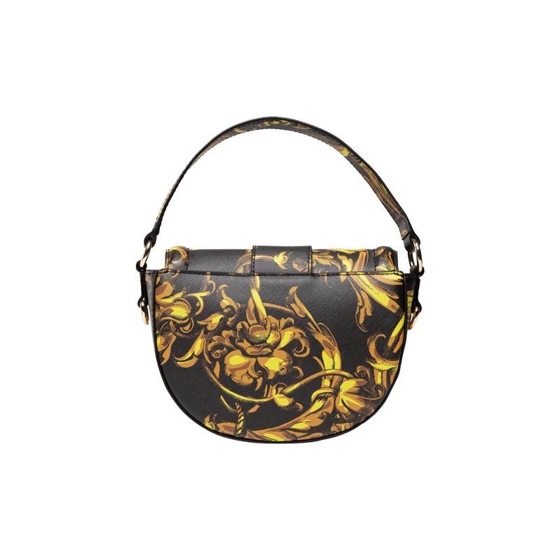 Versace Jeans Couture Съемный плечевой ремень Магнитная застежка Сумка через плечо из искусственной кожи Женские сумки Черный 72VA4BF2-71880-G89