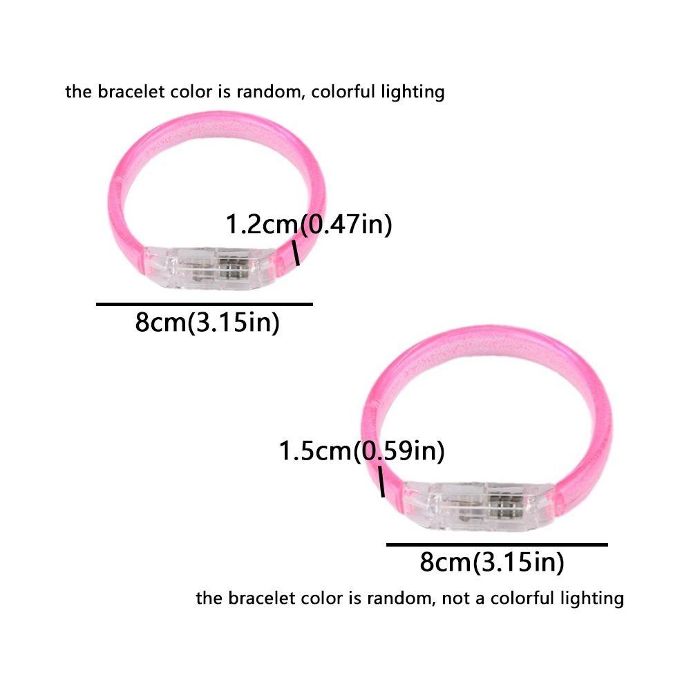 10 Pieces High Transparency Light Up Bangle Glow in The Dark Luminous Wristbands  Night Events