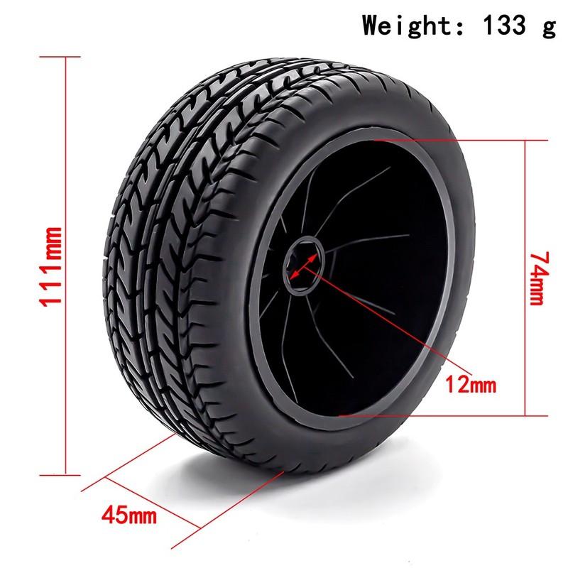 4pcs 112mm For Slash Arrma Senton HuanQi 727 Vkar 10sc Hpi Rc Car 1/10 Short Course Truck Tires Tyre Wheel With 12mm Hex