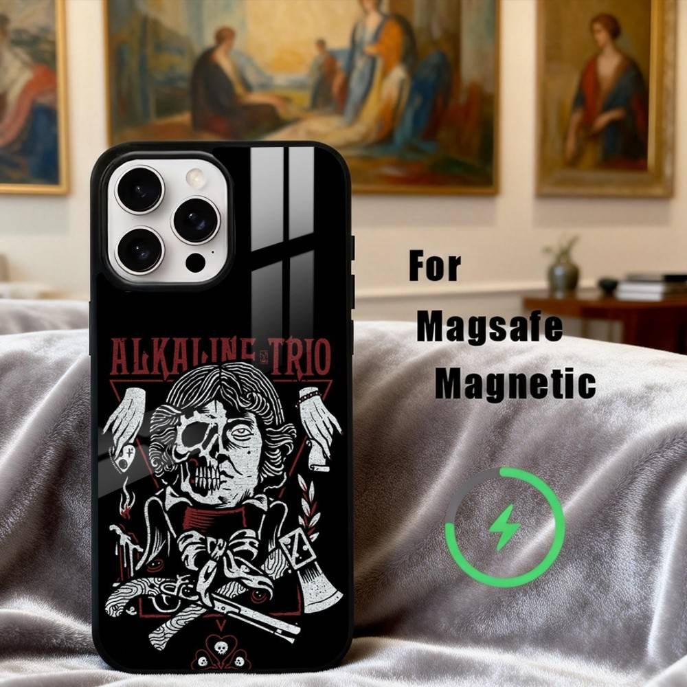 Панк-группа A-Alkaline T-Trio Чехол для телефона Для iPhone 17, 16, 15, 14, 13, 12, 11 Plus, Для чехла с магнитной беспроводной зарядкой
