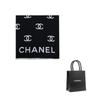 Chanel Хлопковый Шарф с Логотипом Бренда Унисекс Стиль для Пары Черный/Фиолетовый/Серый