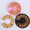 1 Wheel Mixed 12 Shapes 3D Nail Studs Art Decors DIY Decoration Manicure Tools