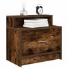 VidaXL Bedside Tables with Drawer 2 Pcs Smoked Oak 51x31x47 Cm, Side Table, Bedside Cabinet, Side Table for the 858677